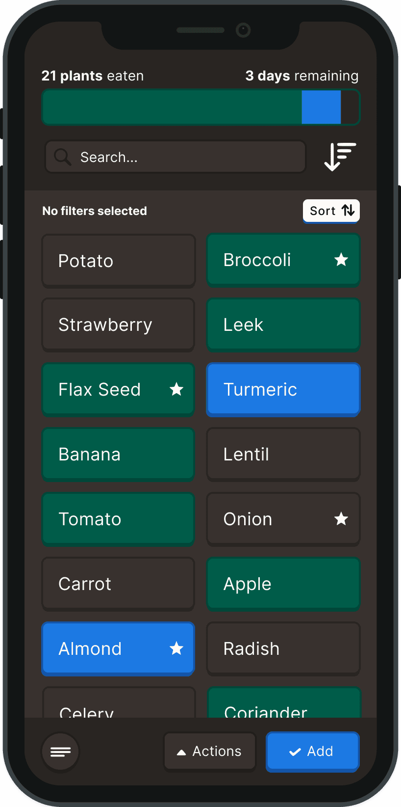 Mobile App with Dark Mode